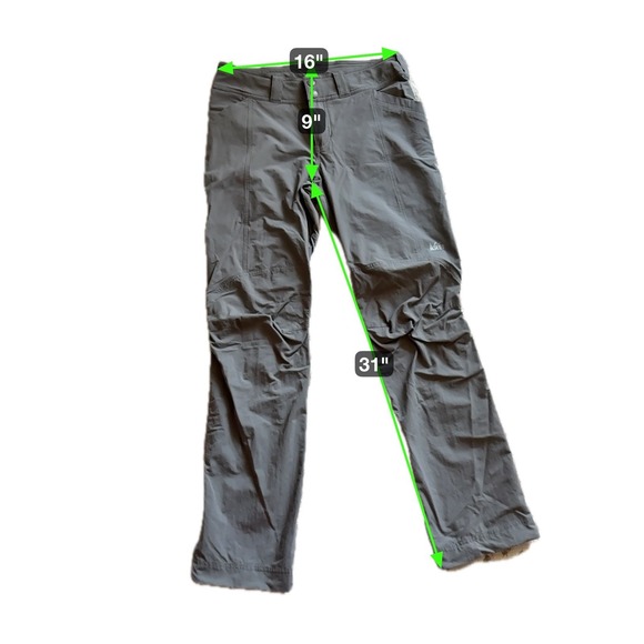 REI Co-op Hiking Pants Screeline Womens Gray 8 Mesh Vents Outdoors Adventure - Picture 4 of 11